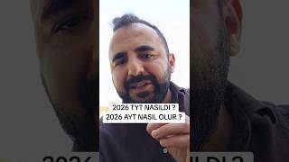 2026 TYT NASILDI? AYT NASIL OLUR REHBERLİK #yks #tyt #ayt
