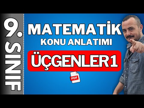 9. Sınıf matematik | üçgenler 1| doğruda açılar 🚩PDF 🚩