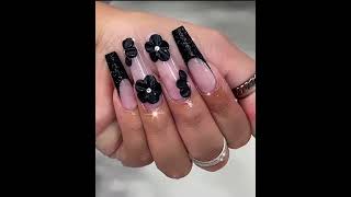 Black Nails Design 💞💞