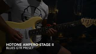 Hotone Ampero II Stage Blues Guitar Preset Fender Malmsteen Signature Stratocaster