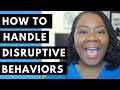 Managing Disruptive Student Behaviors