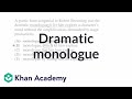 Understanding Dramatic Monologue and Robert Browning