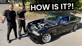 VOLKSWAGEN SWAPPED E36 FIRST TEST DRIVE!!