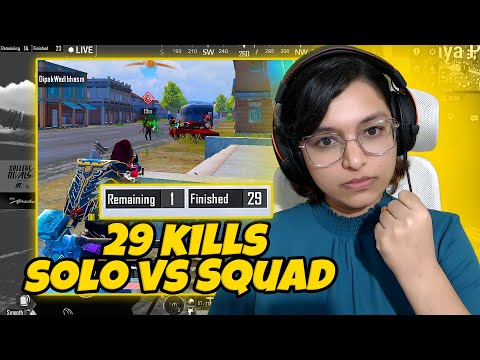 29 Kills | Solo vs Squad Funny PUBG Live Highlights