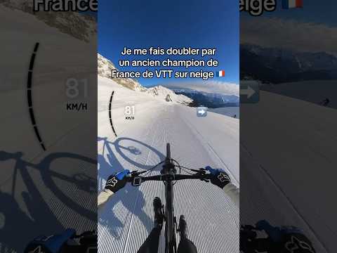 Pt2. Se faire doubler à 120km/h alors que je suis déjà à fond 🤯 #mtb #race #winter #ski #insta360