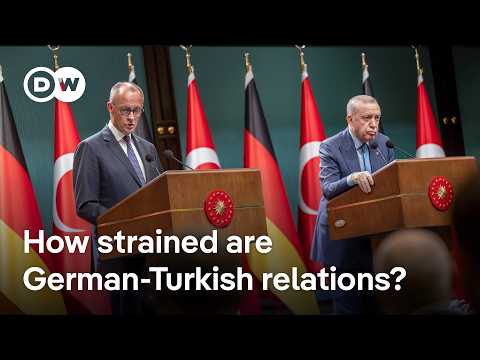YouTube video thumbnail: Clash in Ankara: Erdogan's Outcry Meets Merz's Diplomatic Caution