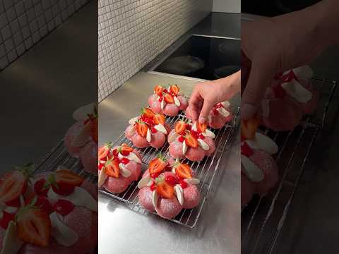 ASMR Pink Strawberry Brioche