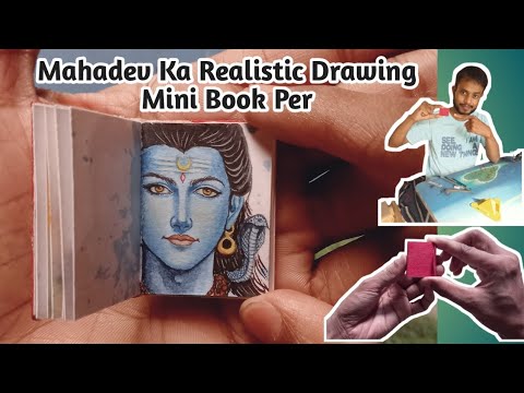 Mahadev Ka Realistic Drawing Mini Book Par//#art #mahadev