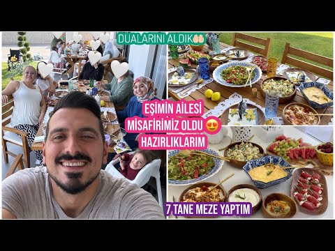 EŞİMİN AİLESİ GELDİ , 15 KİŞİLİK MİSAFİR HAZIRLIĞIM, BU BİR İLK 😍