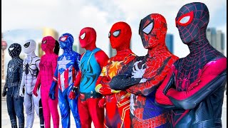 PRO 4 SUPERHERO TEAM || Hey Spider-Man , Go To Trainning Nerf Gun !!! Funny Action Fan Made Movie