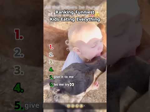 Funniest Kids Eating Everything Videos🤣 #best #tiktok