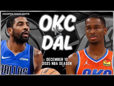 Oklahoma City Thunder vs Dallas Mavericks Full Game Highlights | Dec 10 | 2025 NBA Season