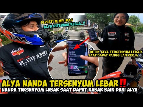 NANDA ALYA TERTAWA BAHAGIA❗️DETIK2 ALYA DAPAT KABAR DITERIMA KERJA