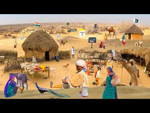 Morning Routine of Desert Women Beautiful Nature with rural life video Desi Village vlogs Pakistani