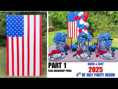 How to Make a Patriotic Balloon Backdrop for Your Party!