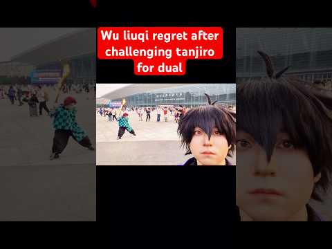 Wu liuqi impressed by tanjiro hinokami kagura fire sword dance form live. #tanjiro #wuliuqi