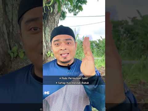 4 KALI ANGKAT DUA TANGAN DALAM SOLAT?