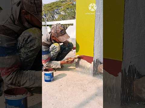Deto paint...Asianpaint APEX SHYNE DUST PROOF colour Paint apply #shorts #viral #painting #wallpaint