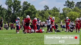 8.23.26 Saturday 🏈 scrimmage up in Burlington against Marquette! #23 actions 🎬