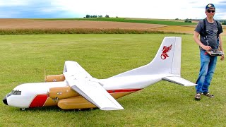 STUNNING !!! 2 HURE RC MODEL C-160 TRANSALL SCALE MODEL AIRPLANE AIRLINER / FLIGHT DEMONSTRATION !!!