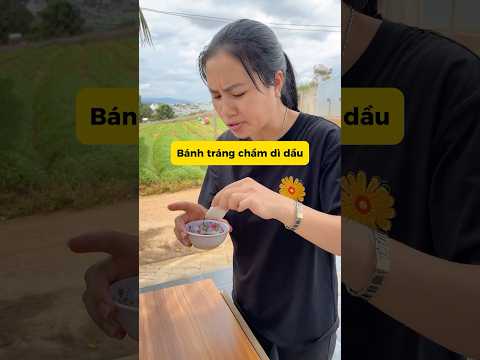 Bánh tráng chấm dì dầu #shorts #mecon #haihuoc #vuichoicungcon #funny