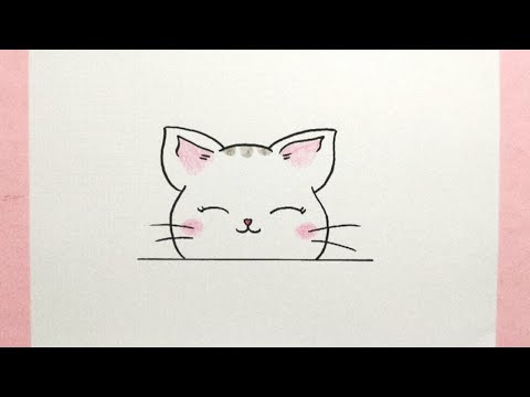 Cara menggambar kucing - How to draw cat