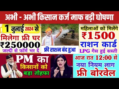 अभी हुआ किसान कर्ज माफ |Ration card e KYC | महिलाओं को मिलेंगे ₹1500 |Kisan karj mafi Yojana 2024