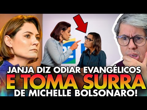 🚨 ATENÇÃO! JANJA ADMITE ODIAR os EVANGÉLICOS! E LEVA uma SURRA moral de MICHELLE BOLSONARO!