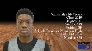 #74 | Jalyn McCreary | 6'4'' | SF | Class of 2019