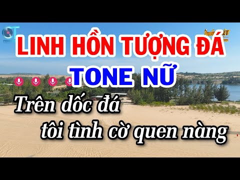Karaoke Linh Hồn Tượng Đá Tone Nữ ( Em ) Nhạc Sống Beat Mới Nhất | Karaoke Tuấn Kiệt