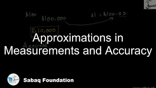 Approximations in Measurements and Accuracy