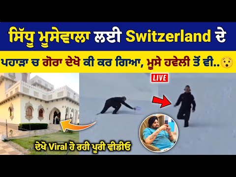 Sidhu Moose Wala ਲਈ Switzerland ਦੇ ਪਹਾੜਾਂ ਚ ਗੋਰਾ ਦੇਖੋ ਕੀ ਕਰ ਗਿਆ, ਮੂਸੇ ਹਵੇਲੀ ਤੋਂ ਵੀ..😯