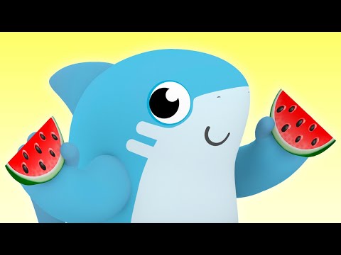 🥕 Música das Frutas e Legumes | Shark Academy 🦈 | Músicas Divertidas para Crianças! 🎉