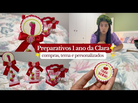 PREPARATIVOS PARA FESTA DE 1 ANO - tema, personalizados e compras