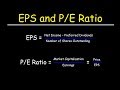 Understanding EPS and P/E Ratios