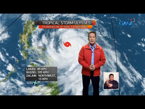 Tropical Storm Ulysses Nagbabadyang Mag Landfall Sa Bicol Region Bukas