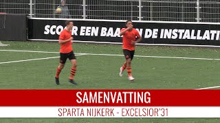 Screenshot van video Samenvatting Sparta Nijkerk - Excelsior'31