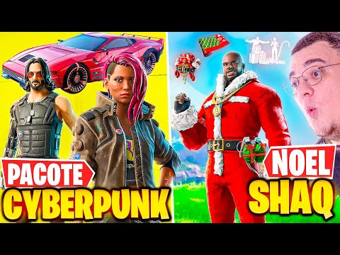 SKIN CYBERPUNK SILVERHAND E V TAMBEM VEIO SHAQ NOEL PRO FORTNITE CARRO CYBERPUNK URUS DE NATAL