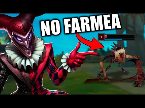 ¡NO PUEDE FARMEAR! La ESTRATEGIA del SHACO SUPPORT con SMITE es DIOS 😂