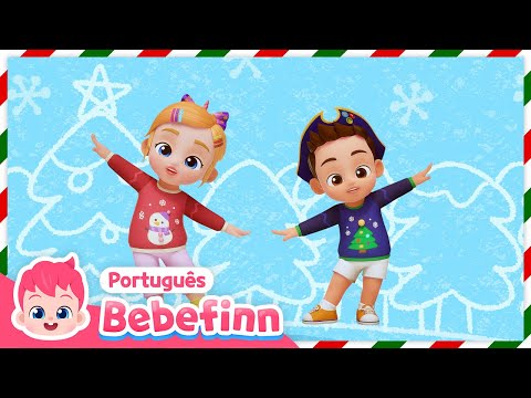 Hora da Dança de Natal🎄 | Festa de Natal | Desenho Infantil | Bebefinn em Português-Canções Infantis