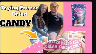 Trying out Freeze Dried Candy! | Ice Cream Sandwiches, Skittles & More!
