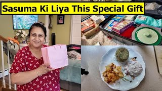 SASUMA Ki Liya This Special Gift  From USA| Food I Am Taking To India | Simple Living Wise Thinking