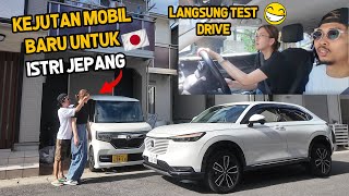 TIBA-TIBA BAWAIN ISTRI JEPANG MOBIL BARU ! GK BISA BERKATA-KATA !BAHAGIA BANGET !