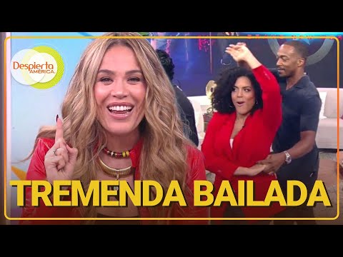 Francisca y Karla Martínez terminaron bailando pegadito con el 'Captain America' | Despierta América