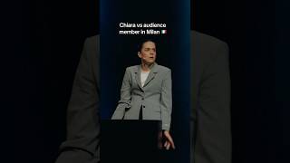 Chiara vs audience member in Milan #shorts