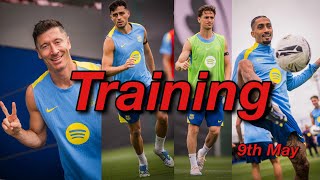 FC Barcelona Training 9th May: Lewandowski, Pedri, Gavi, Rashford, Olmo | Ready For El Clásico