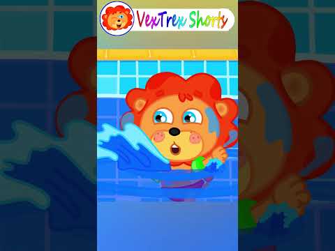 Lion Shorts - Safety Rules in the Swimming Pool - Cartoon for Kids