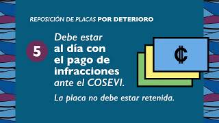 Conozca los requisitos para reponer sus placas por deterioro.