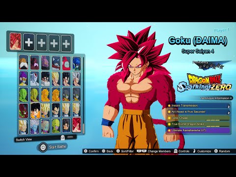 DRAGON BALL: Sparking! ZERO – New Goku (DAIMA) Super Saiyan 4 w/ Gameplay! (Mod)