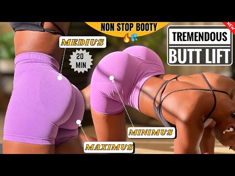 TREMENDOUSLY HEFTY BOOTY In 2 Week Xmas Challenge | 20 Min NONSTOP BUTT, No equipments